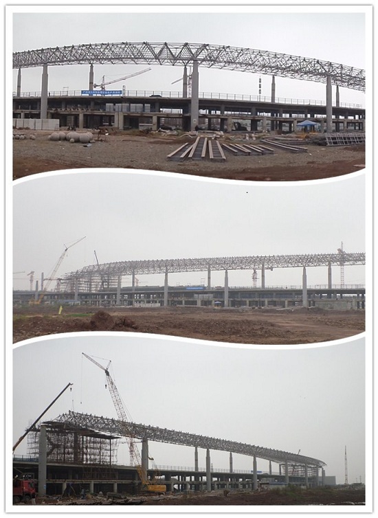 重庆江北机场T3A航站楼钢结构施工周全睁开